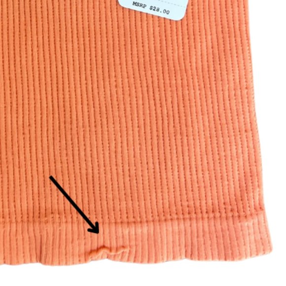 NEW Free People Solid Rib Brami Top in Melon M/L - Picture 5 of 9